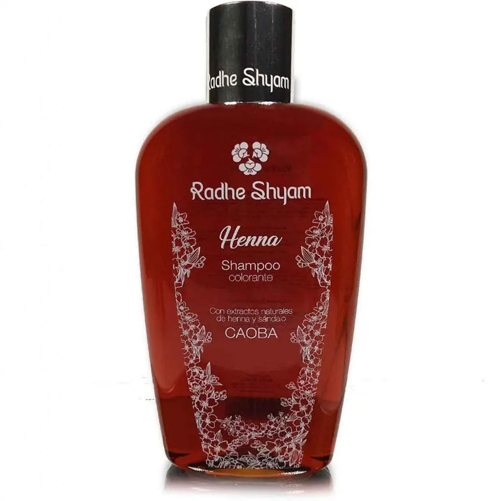 Shampooing au henné acajou colorant Radhe