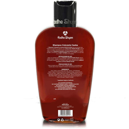 Shampooing au henné acajou colorant Radhe