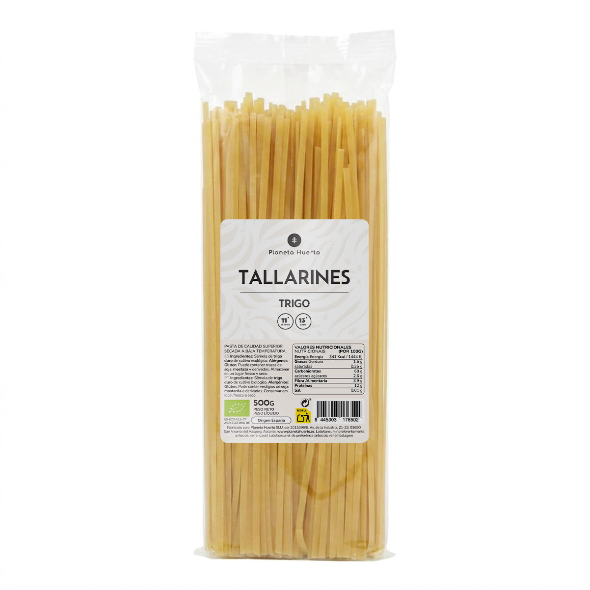 Tagliatelles de blé ECO Planeta Huerto 500 g