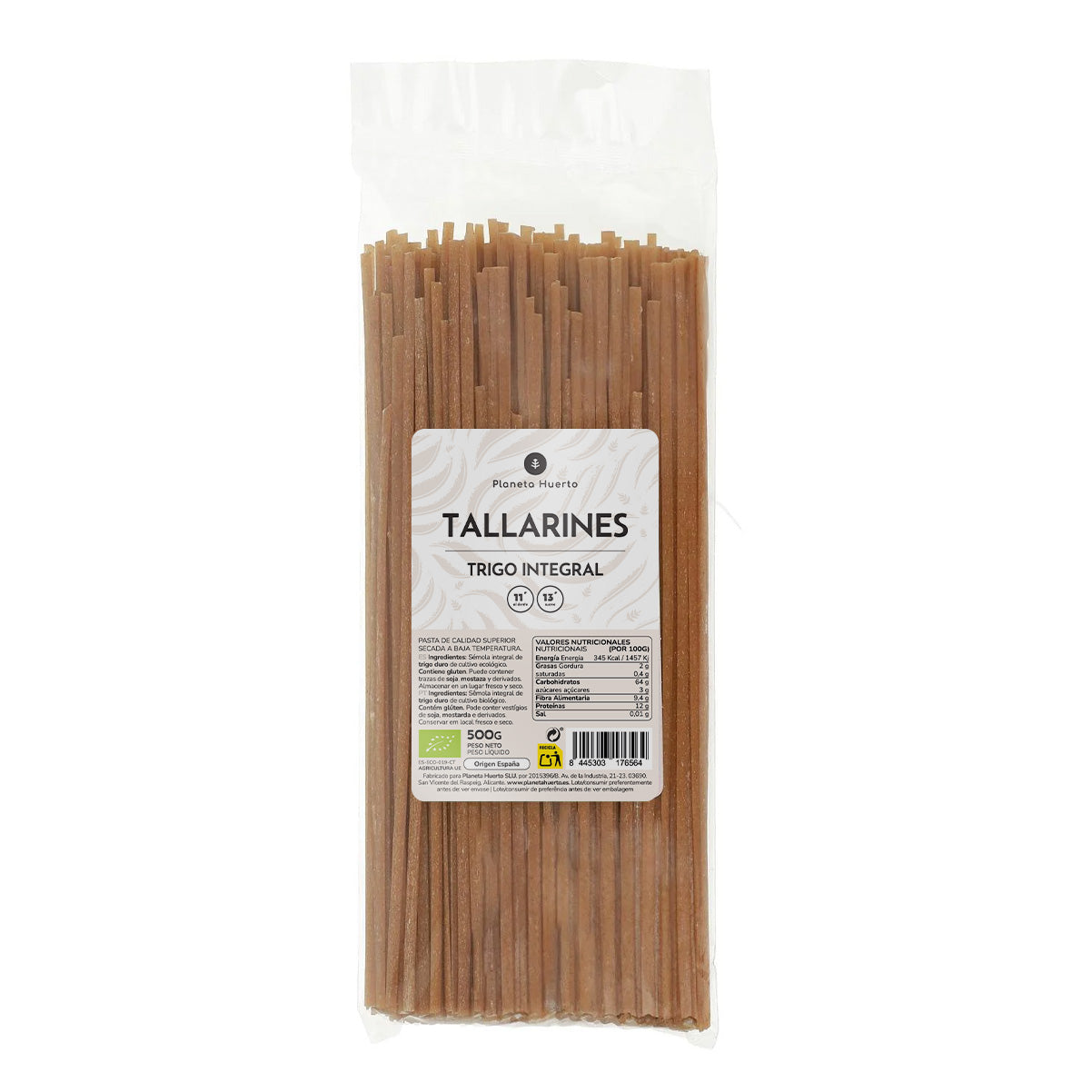 Tagliatelles de blé entier ECO Planeta Huerto 500gr