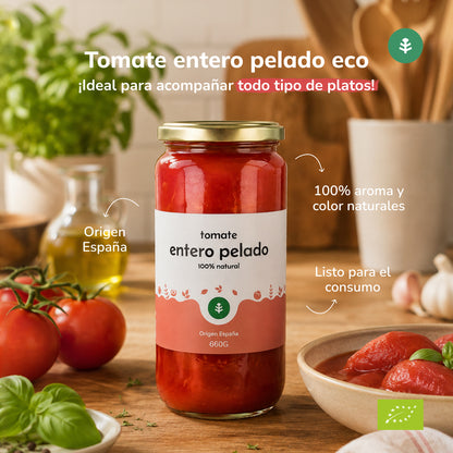 Tomate pelée entière ECO Planeta Huerto 660 g