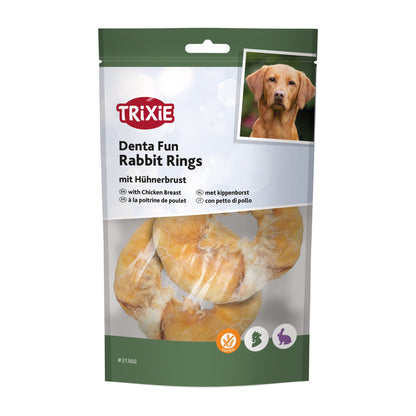 Anneaux Denta Fun de lapin à la poitrine de poulet 100g