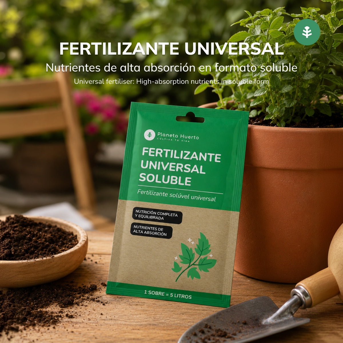 Engrais universel Planeta Huerto Sachet pour 5 L