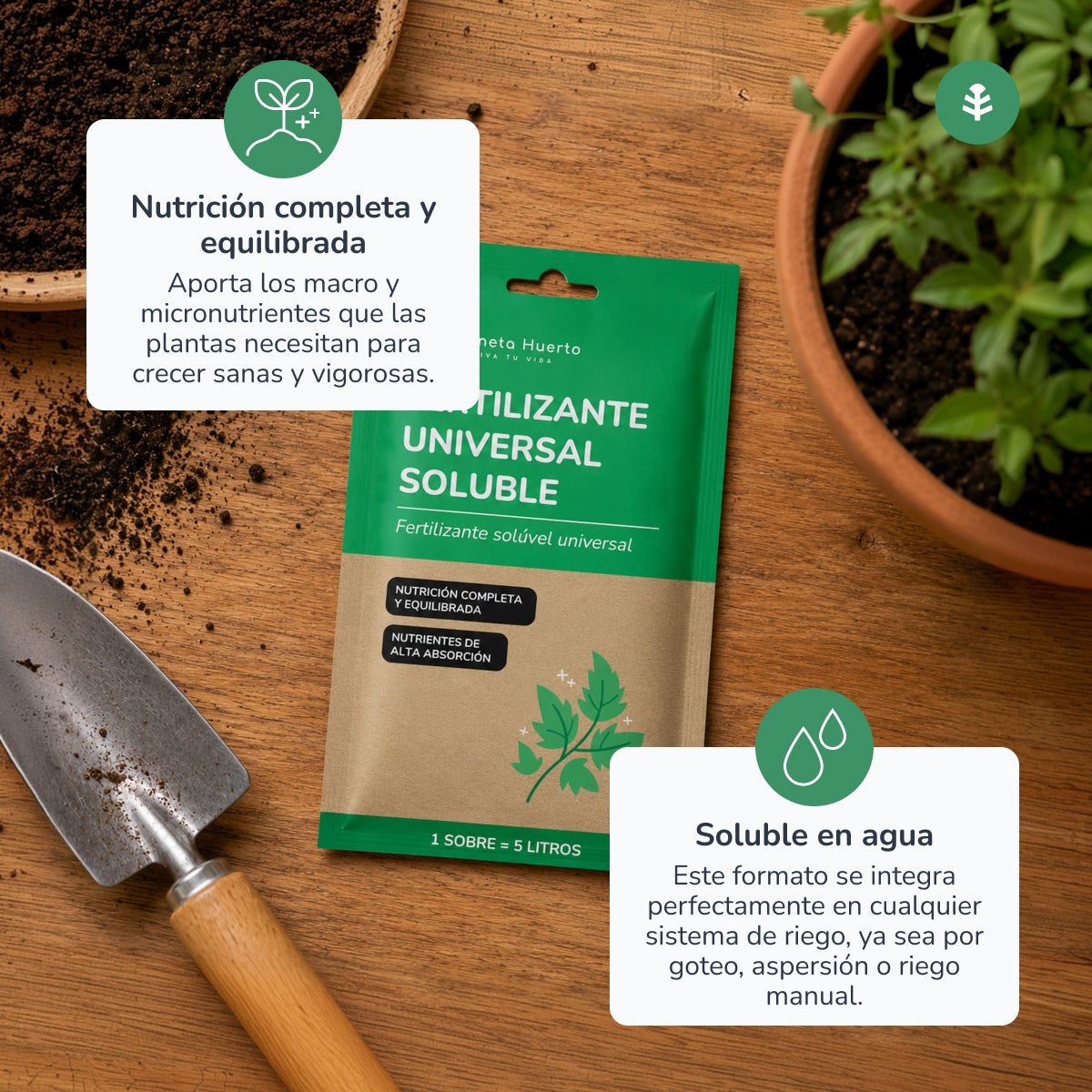 Engrais universel Planeta Huerto Sachet pour 5 L